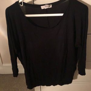 Black forever 21 3/4 sleeve shirt (super comfy)